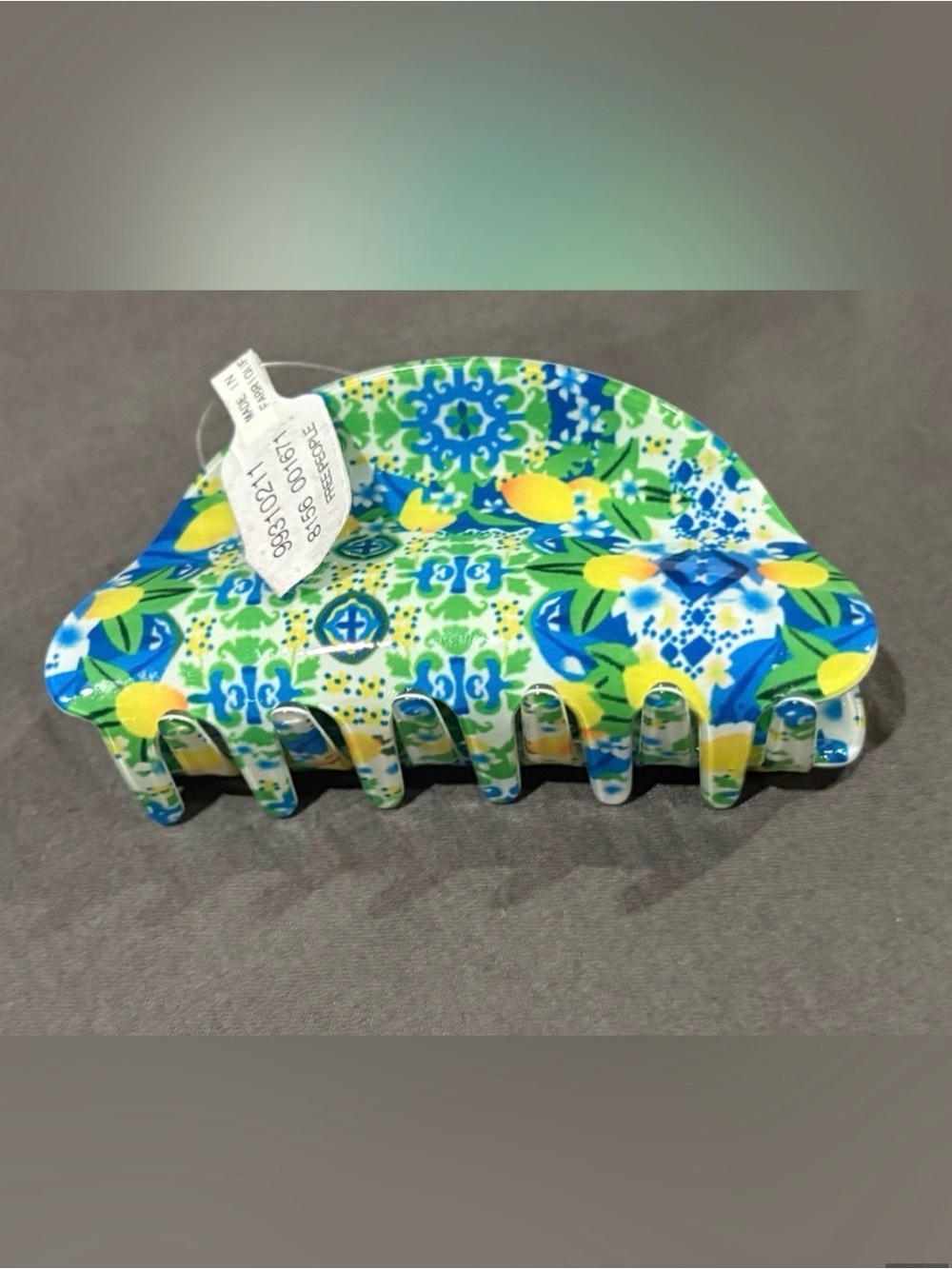 Free People Well Traveled Acrylic Hair Clip in Lemon Tree NWT
